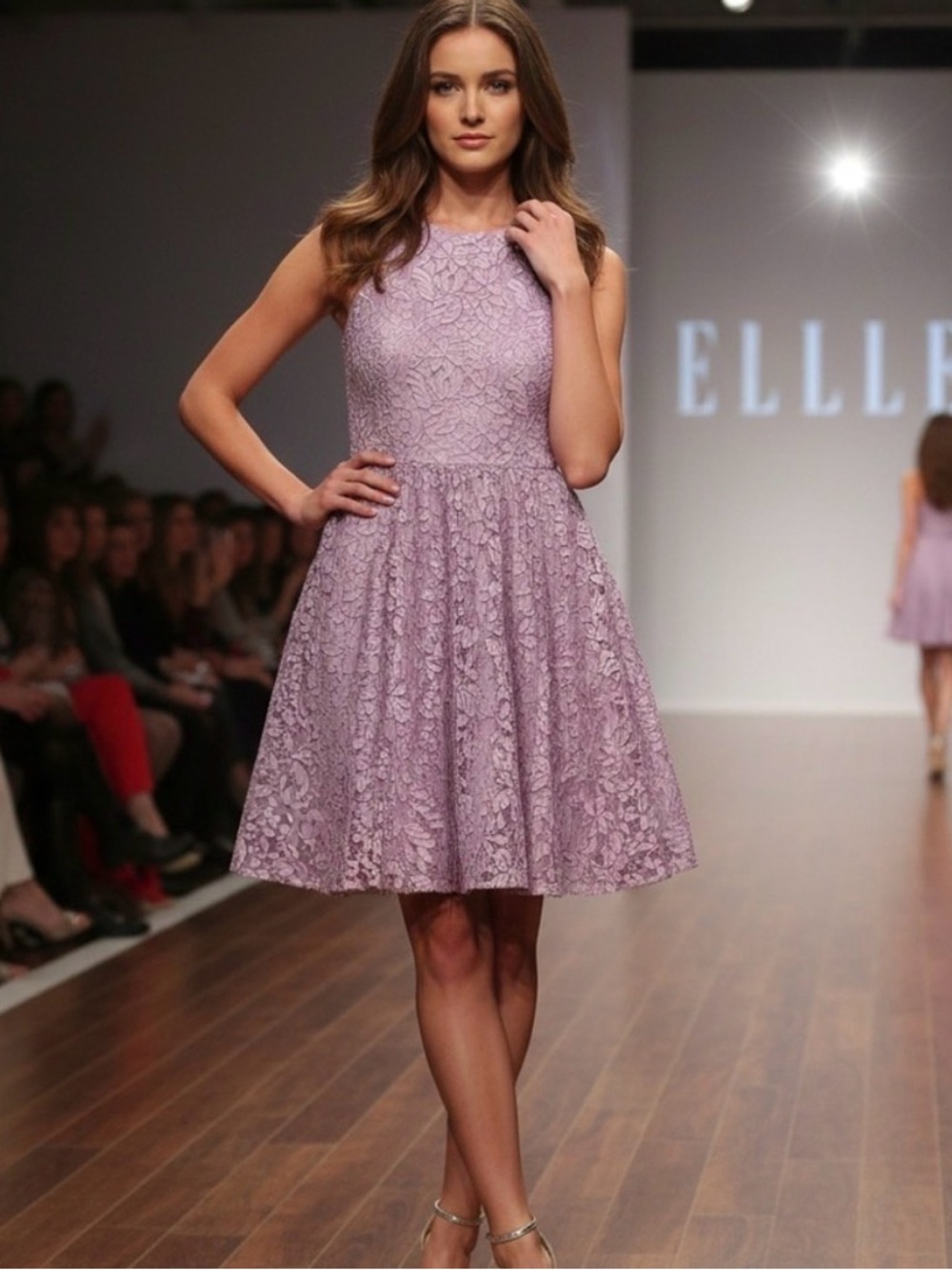 Elle Lavender Lace Dress